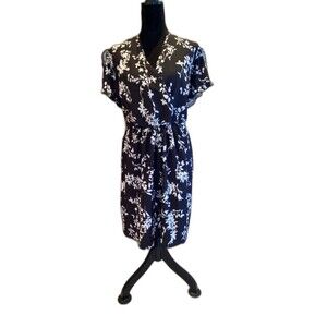 SHEIN Dress Plus Size 3X  22 to 24   w/ Faux Wrap  Short Sleeve  Elastic Waist